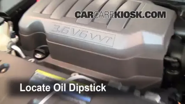 2008 Saturn Outlook XE 3.6L V6 Huile Vérifier le niveau de l'huile